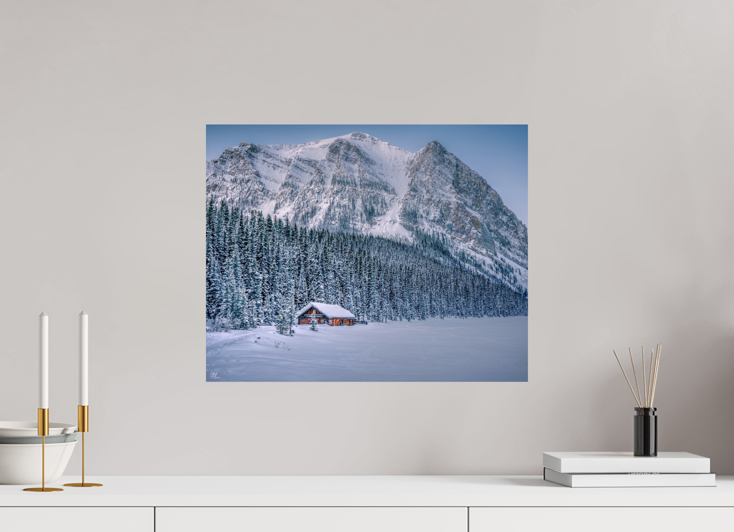 50 x 40 cm, Print - Fuji Crystal Archive Winter Louise - Lake Louise, Alberta, Canada