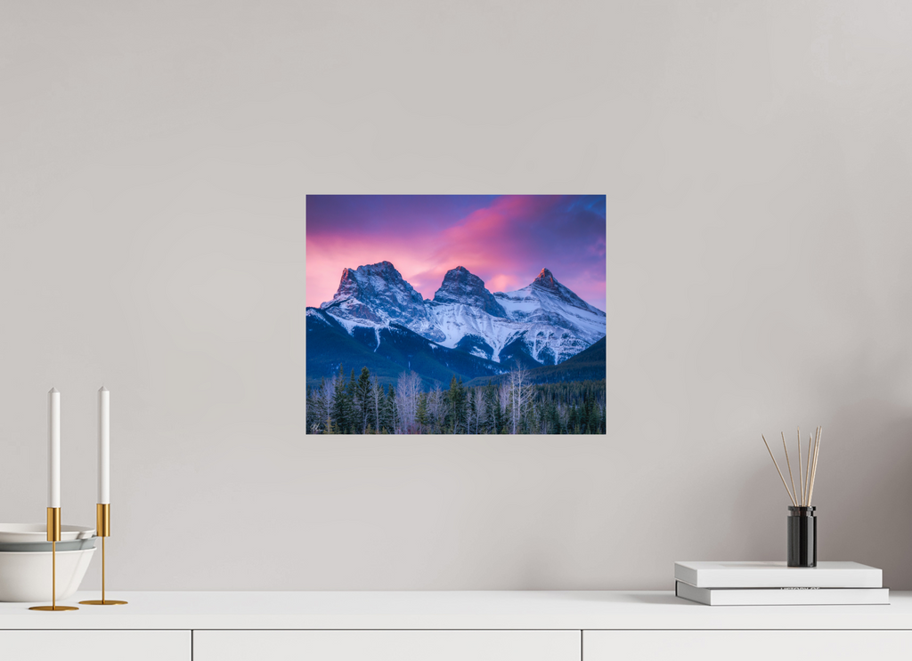 37.5 x 30 cm, Print - Fuji Crystal Archive Three Glorious Sisters - Canmore, Alberta