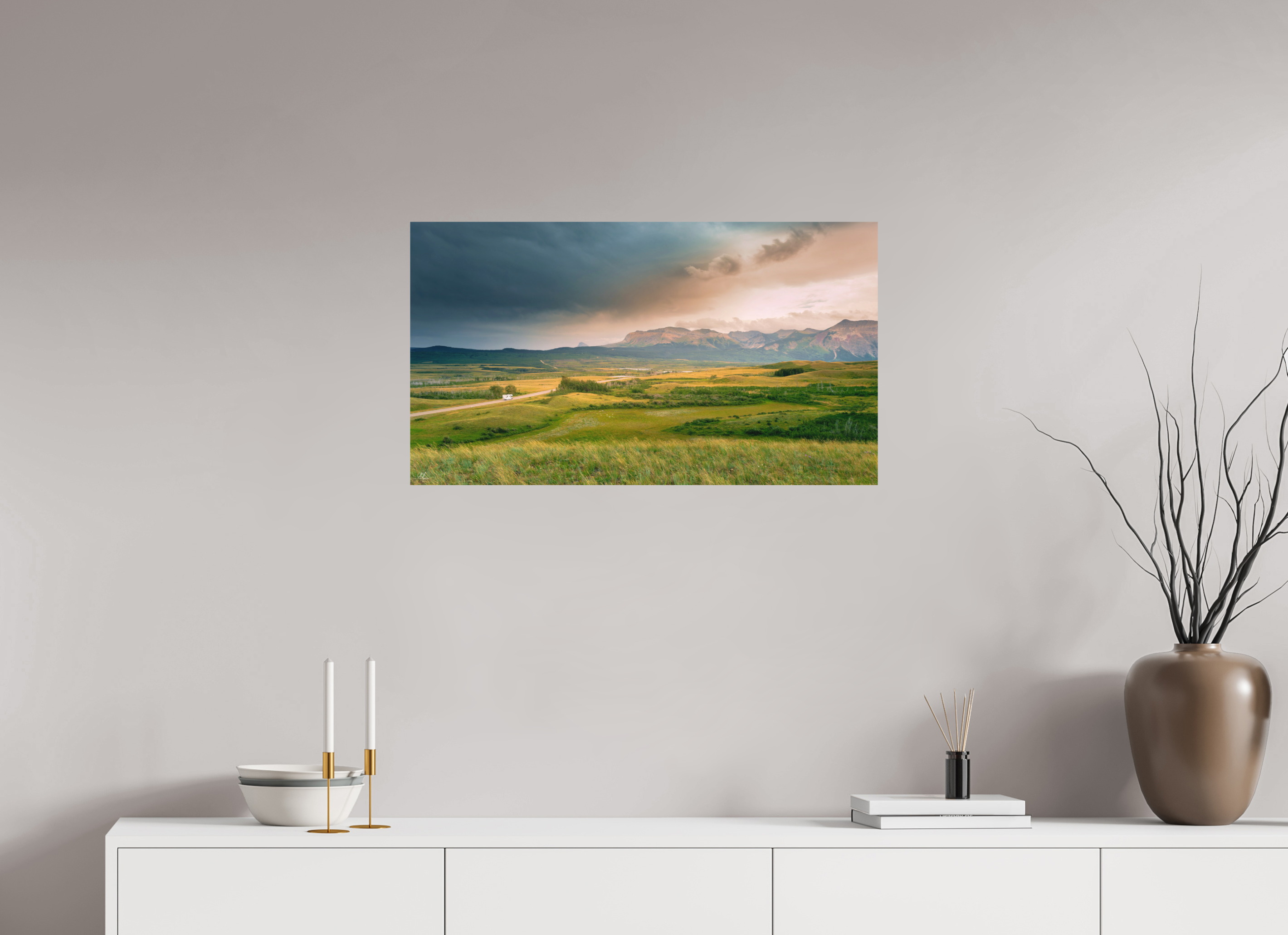 80 x 45 cm, Direct Print on Aluminum Dibond A Canadian Road Trip