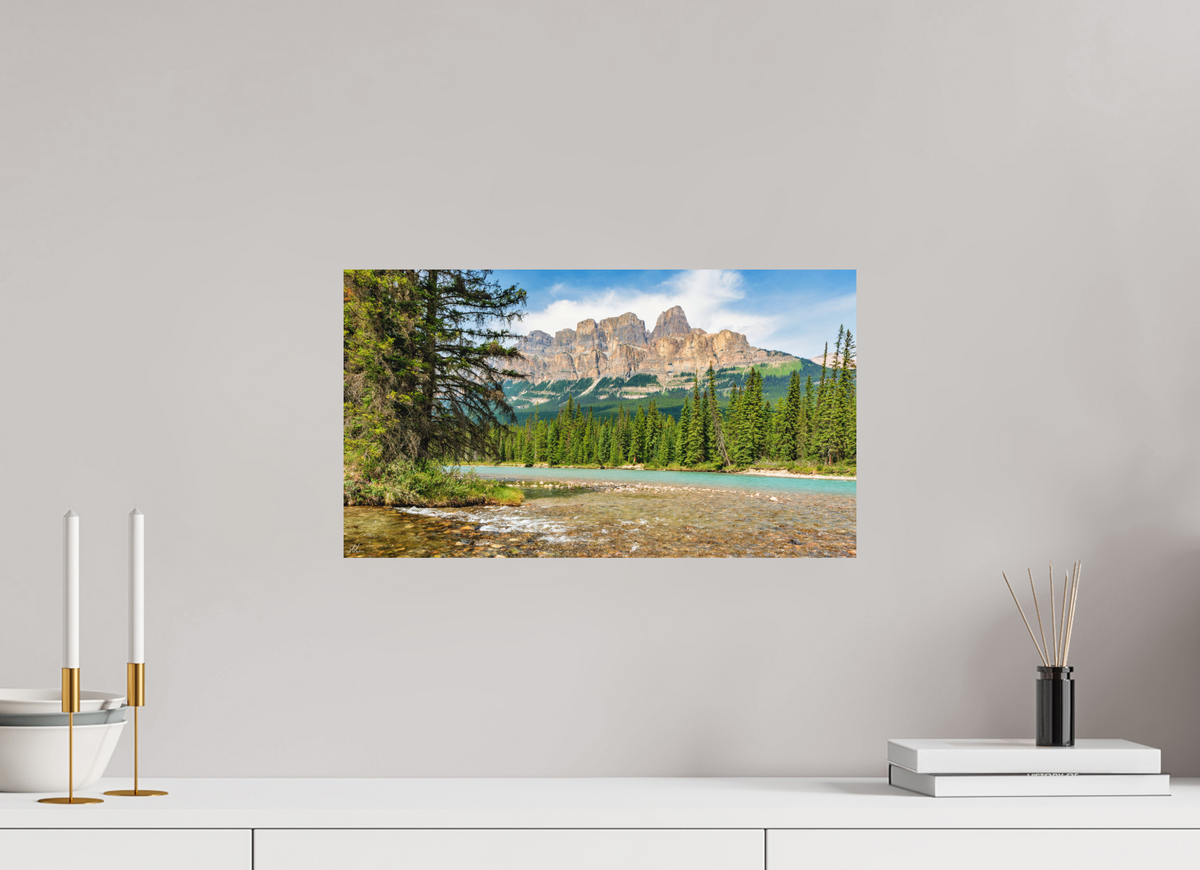 48 x 27 cm, Direct Print on Aluminum Dibond Summer at the Castle