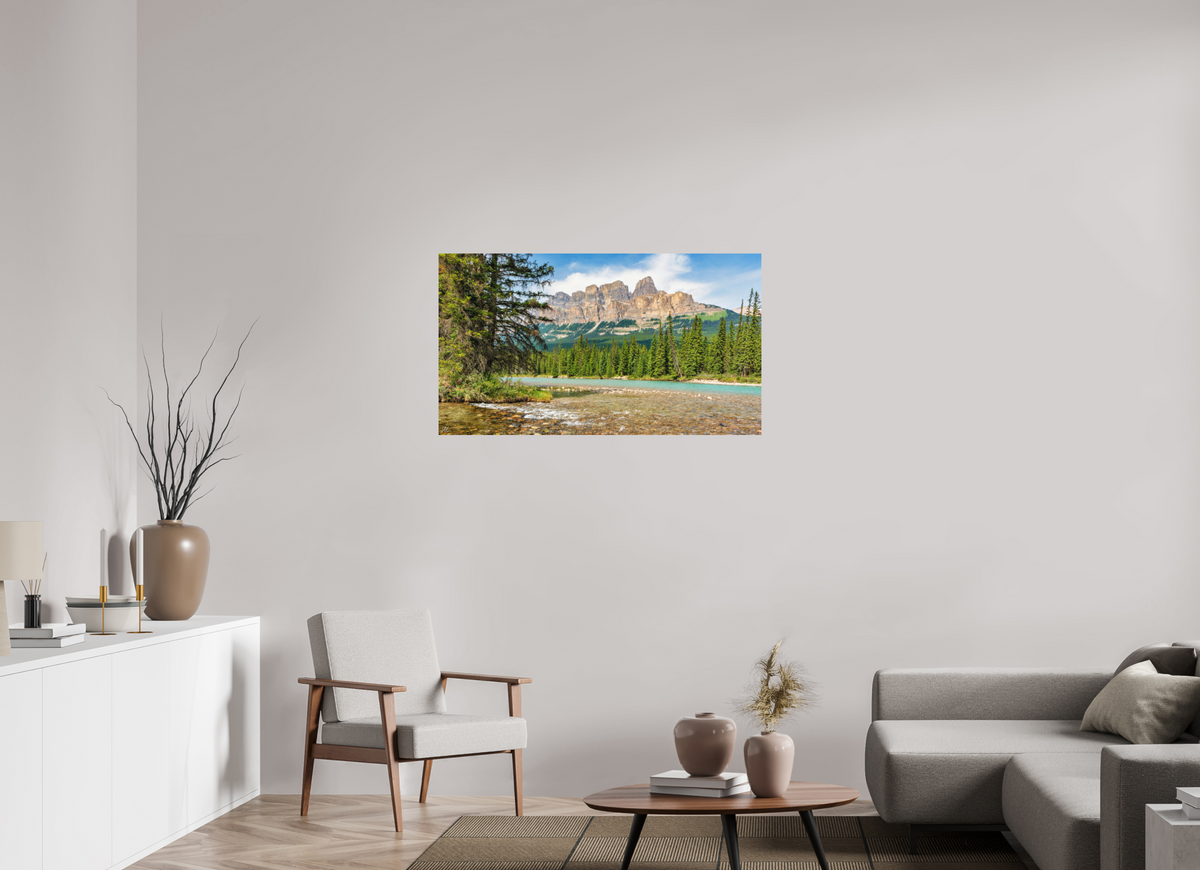 112 x 63 cm, Direct Print on Aluminum Dibond Summer at the Castle