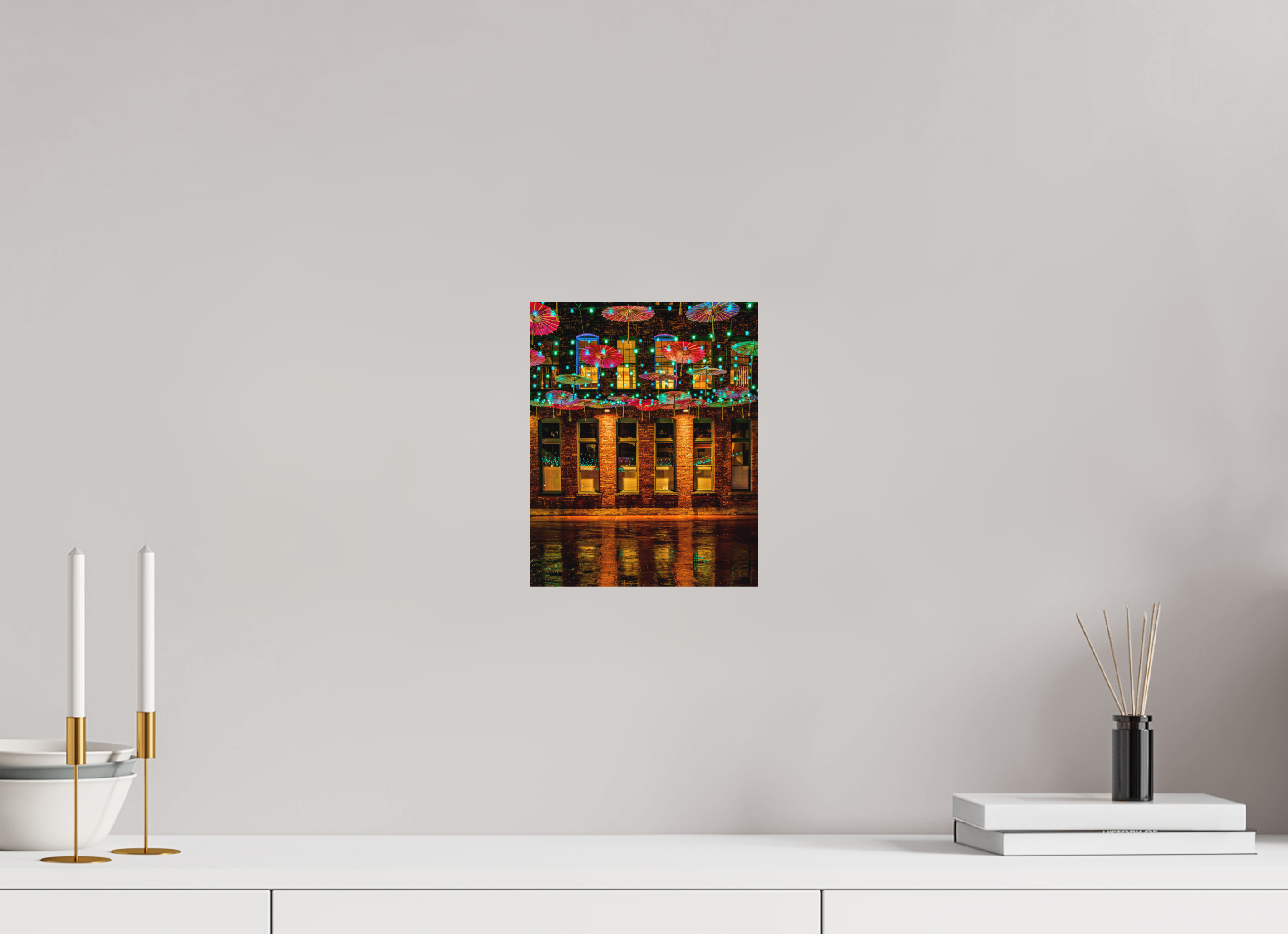 20 x 25 cm, Direct Print on Aluminum Dibond Vancity Umbrellas on Aluminum DiBond