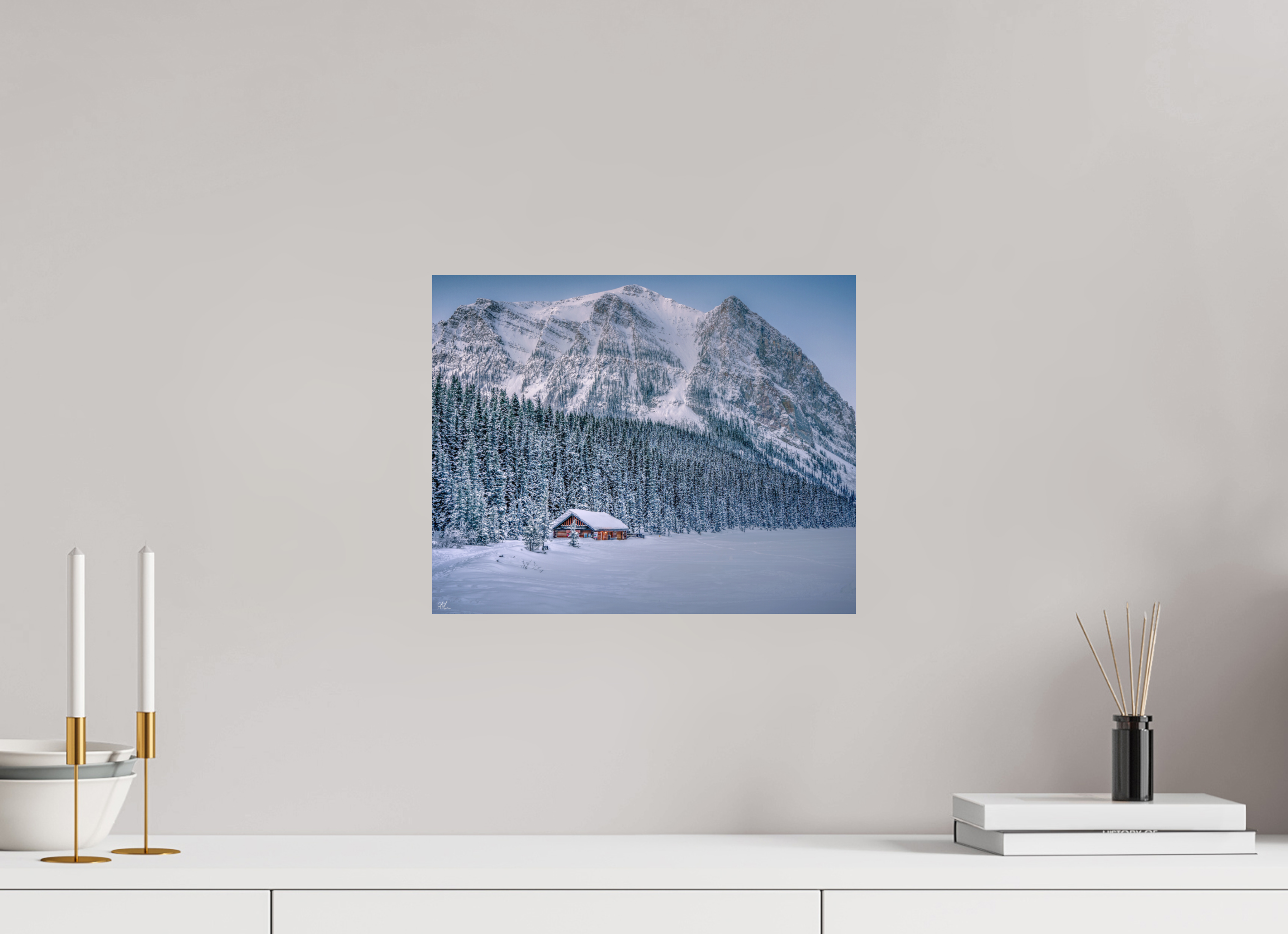37.5 x 30 cm, Print - Fuji Crystal Archive Winter Louise - Lake Louise, Alberta, Canada