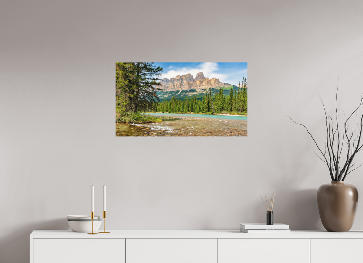 80 x 45 cm, Direct Print on Aluminum Dibond Summer at the Castle