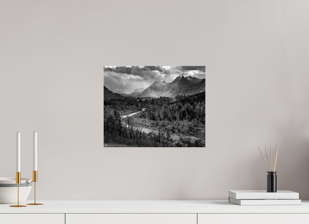 37.5 x 30 cm, Print - Fuji Crystal Archive Stormlight over Waterton