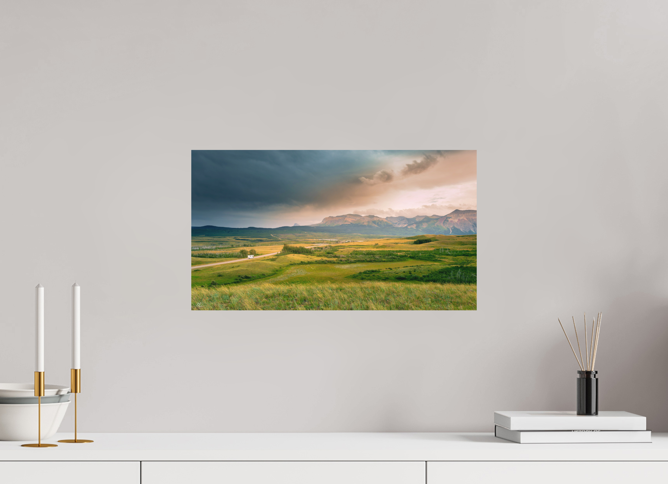 48 x 27 cm, Direct Print on Aluminum Dibond A Canadian Road Trip