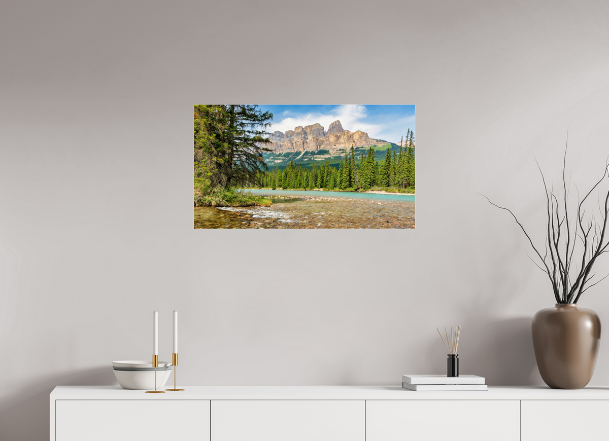 80 x 45 cm, Photo Print Under Acrylic Glass Summer at the Castle